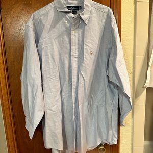Almost new Ralph Lauren blue button dress shirt